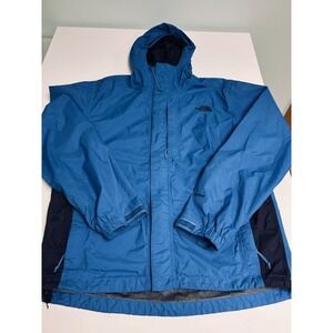 Men's The North Face Hyvent Shell W/Hood, Blue, Size S